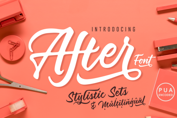 After Font: A Bold Handwritten Typeface That Elevates Your Brand