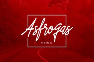 Asfrogas: A Bold Script Font for Modern Web Design