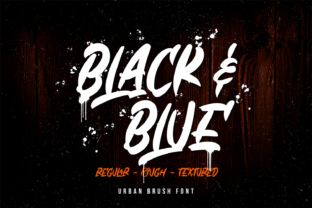 Black Blue Font: A Brush Script for Editorial Elegance