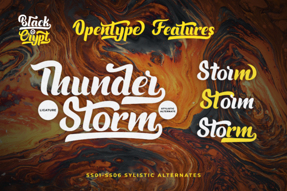 Blackcrypt Font: A Bold Handwritten Typeface for Crafters