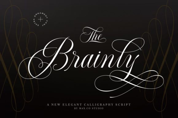 Brainly Font: Elevate Your Brand with a Luxurious Script Typeface