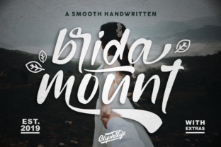 Bridamount Font: A Handwritten Typeface That Elevates Craft Creations