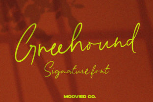 Greehound Font: A Modern Script for Digital Design