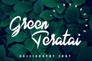 Green Teratai: A Handwritten Font That Brings Your Creations to Life