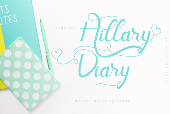 Hillary Diary Font: A Polished Script for Real Business Branding