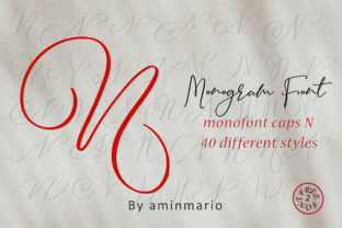 Monogram N Monofont Caps N Review: A Designer’s Take on a Versatile Script Font