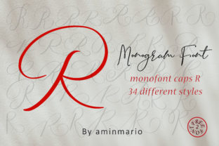 Monogram R Monofont Caps R: A Versatile Script Font for Standout Branding