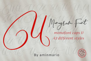 Monogram U Monofont Caps U: A Handcrafted Typeface for Unique Designs