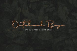 Ontohood Boys Font Review: A Handwritten Script with Real-World Appeal