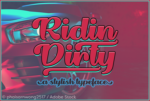 Ridin Dirty Typeface: A Bold Choice for Branding and Creative Projects