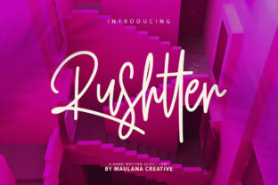 Rushtter: A Script Font with Handcrafted Heart