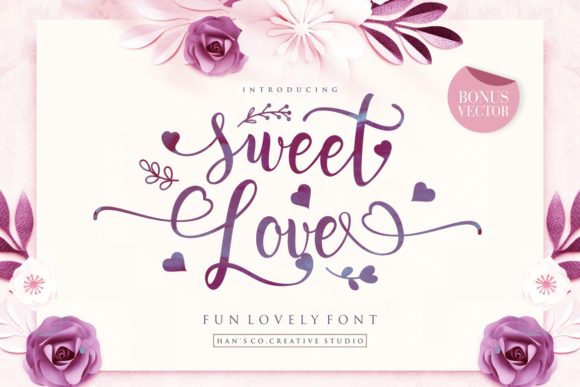 Sweet Love Font: A Handwritten Typeface for Romantic Creations