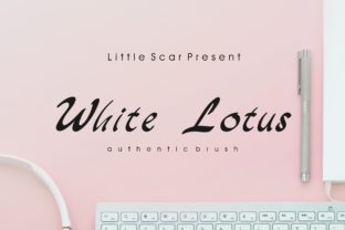 White Lotus: A Script Font with Quiet Elegance