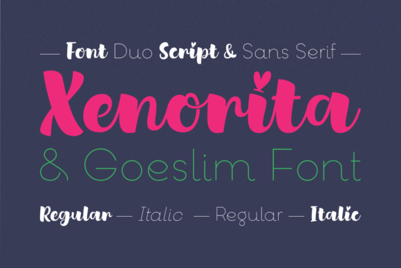 Xenorita Goeslim Duo: A Font That Brings Handmade Charm to Life